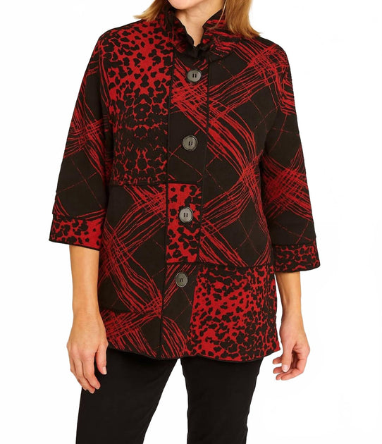 Kamana Rock Patch Jacket Red XL 2