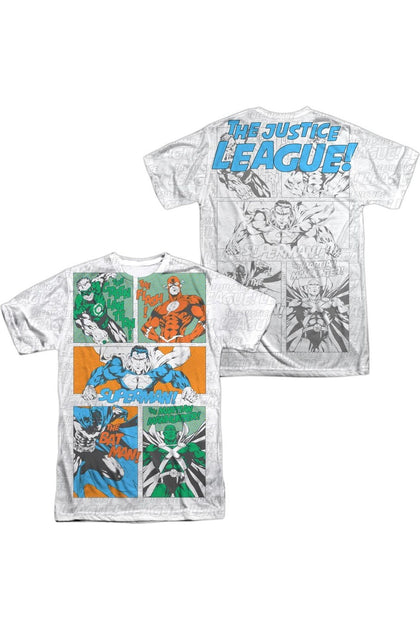 Gildan Justice League of America Poly Crew Tee White XL 2