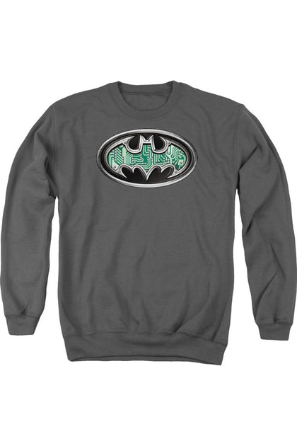 Gildan Batman Circuitry Shield Crewneck Sweatshirt Grey XXL 2