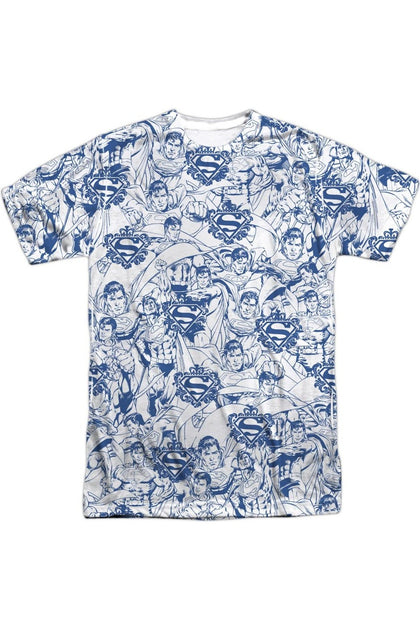 Gildan Superman Short Sleeve T-Shirt Blue XL 2