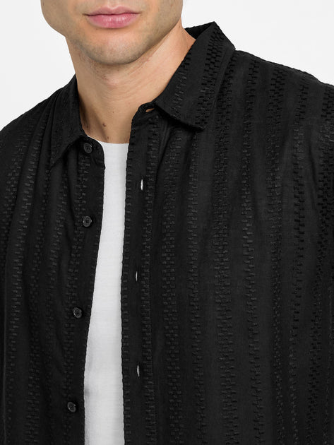 Guess Factory Drew Woven Shirt Multi Medium 4