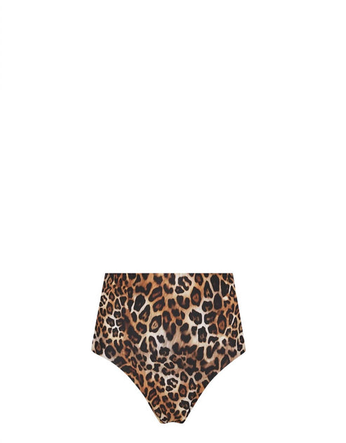 Lia Sahara Women's Reversible Compression High Waist Bikini Bottom Multi Large 7