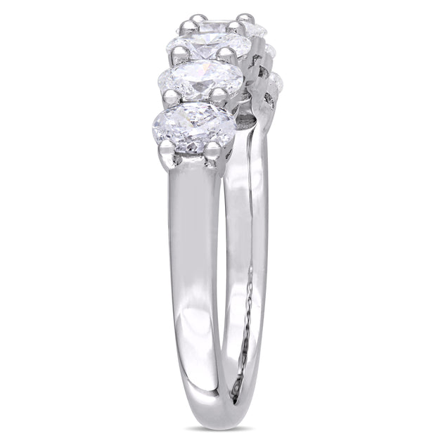 Mimi & Max Semi-Eternity Ring Silver US 7 4