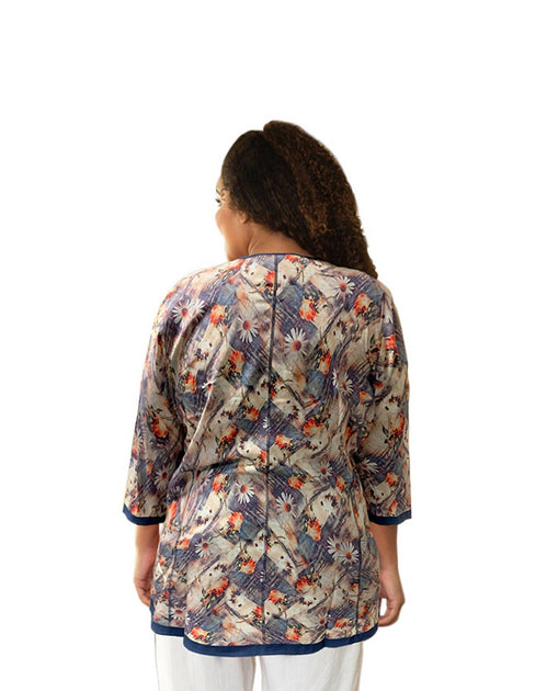 On The Plus Side Anaise Tunic Multicolor Plus Size 4