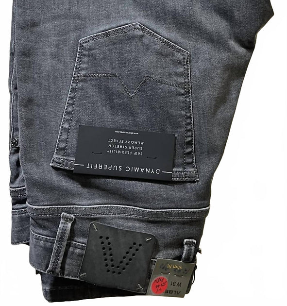 Alberto Herren Robin Slim Fit Jeans Grau US 31 3