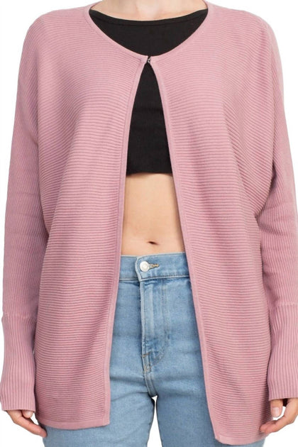 Lissy Rundhals Strickcardigan Pink Small 4