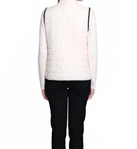 Multiples Gilet Matelassé Tissé Blanc XS 3