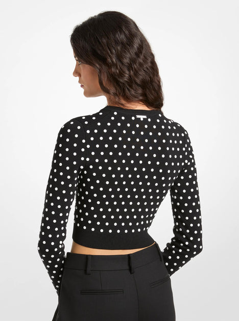 Michael Kors Cropped Cardigan Black XLarge 3