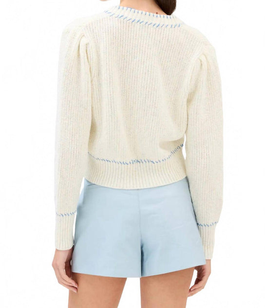 Allison New York Gia Cardigan White Large 3