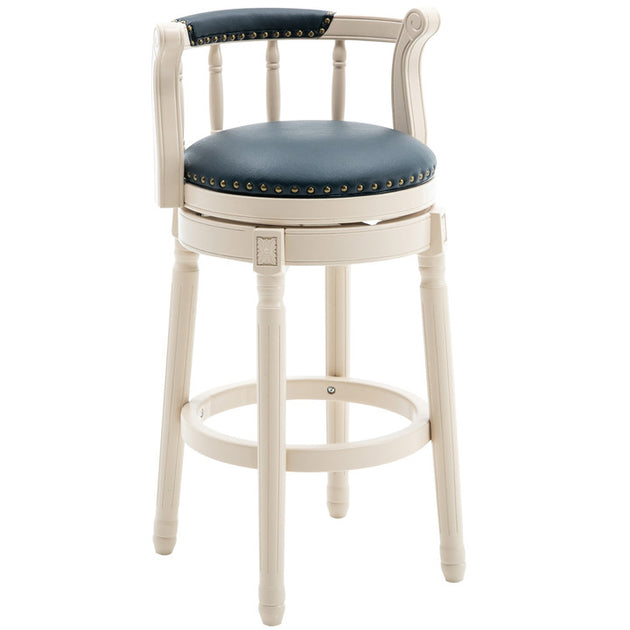 Streamdale Bar Stool White Blue 2