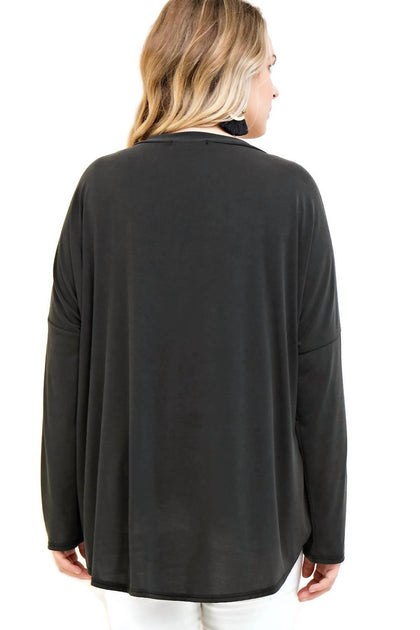 entro Keyhole Wrap Top Black XLarge 3