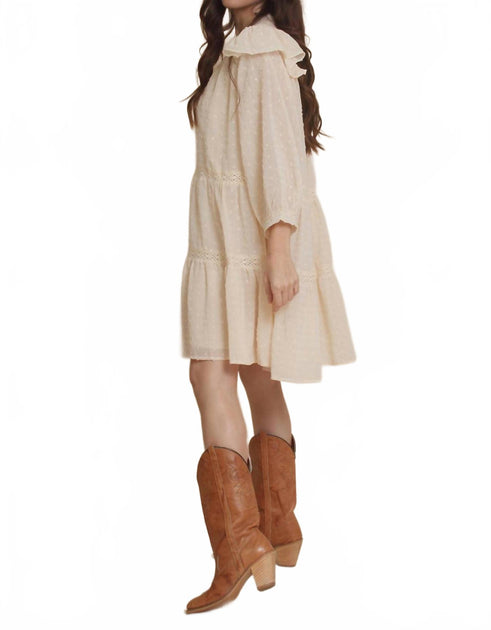 Jacquie The Label Katarina Robe Mini Beige Medium 4