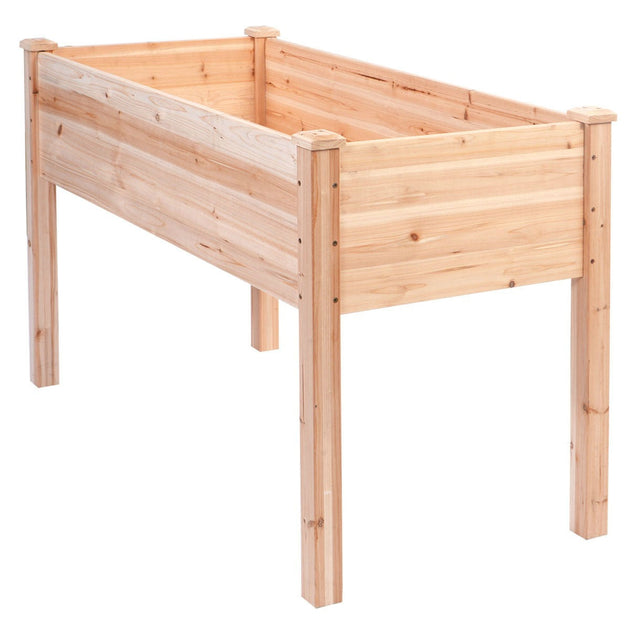Hivvago Raised Garden Bed Cedar 30 inch 3