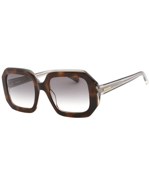 NWT Missoni Women\'s MIS0113-S-AB8-53 Brown and Clear Gradient Sunglasses Missoni MIS 0113/S Women main image 3