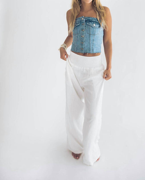 Falcon Ashley Pants White Large 4
