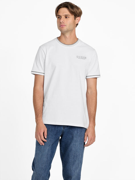 Guess Factory Eco Nathan Crewneck Tee White Small 2