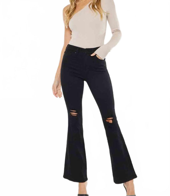 KanCan Crystal High Rise Petite Bootcut Jeans Black 29 2