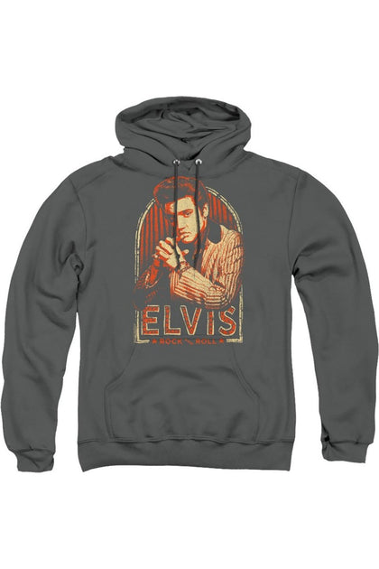 Gildan Elvis Presley Stripes Hoodie Black Large 2