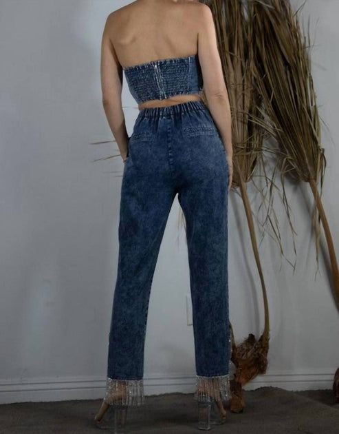 Mulla Luna Denim Set Blue Medium 3