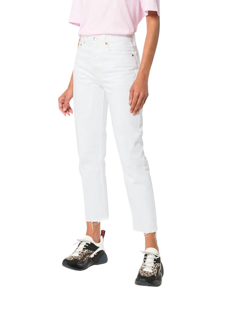 RE/DONE 70s Stove Pipe Jeans White US 20 2