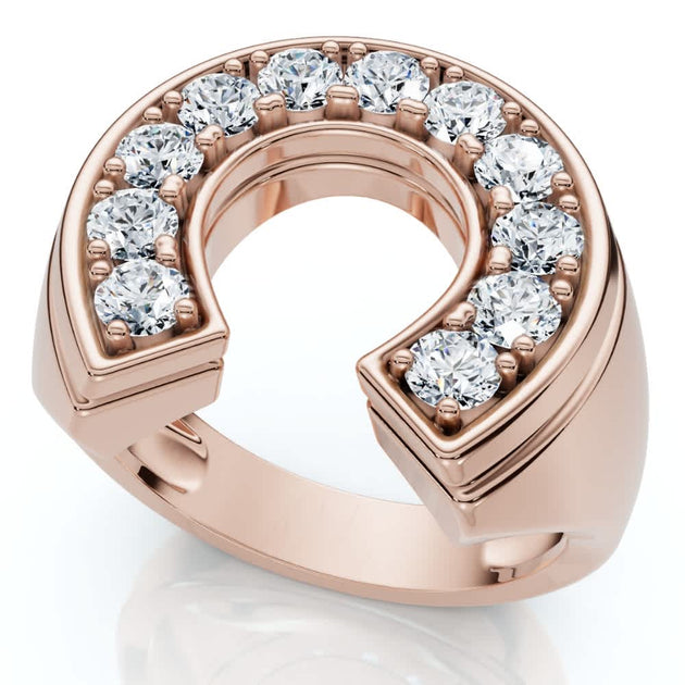 Pompeii3 Horseshoe Pinky Ring Gold US 8 2