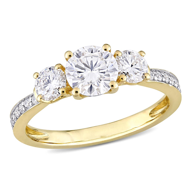 Mimi & Max 3-Stone Engagement Ring Silver US 11 2