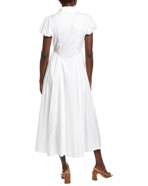 Taylor Solid Maxi Dress White US 2 3