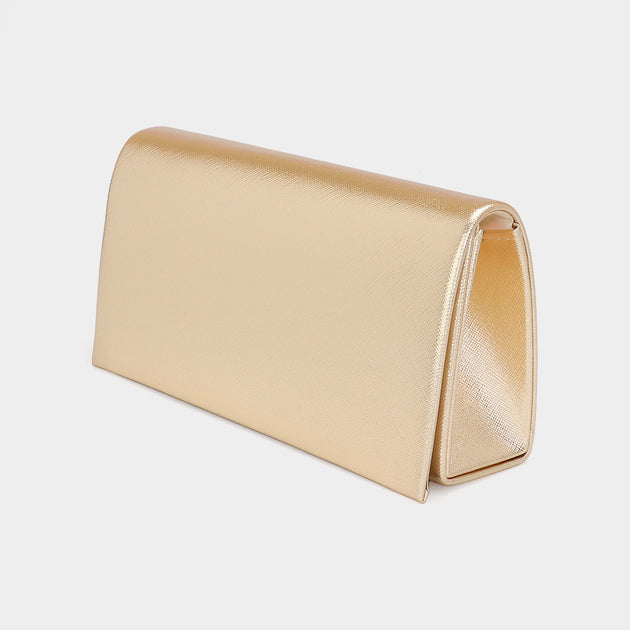 FASHNZFAB HARRIS Clutch Bag Gold One Size 5
