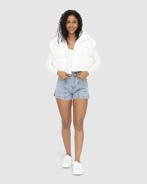Belle & Bloom Landslide Zip Puffer White Small/Medium 4