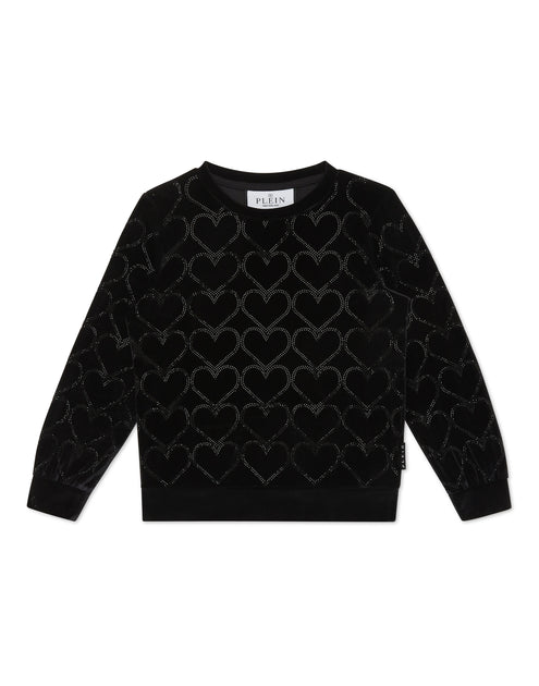 PHILIPP PLEIN Sweatshirt LS Heart Black 10 Years 2