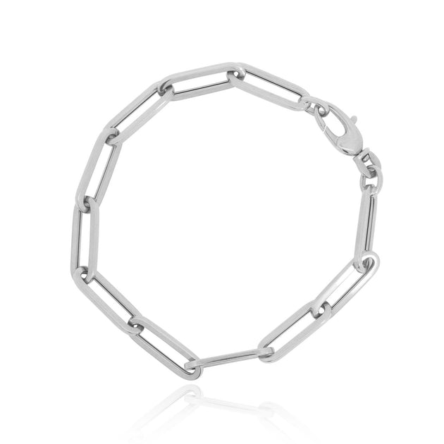 The Loavery Extra Large Paperclip Bracelet Silver 2