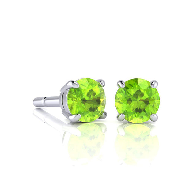 SuperJeweler Gemstone Stud Earrings Pink 3