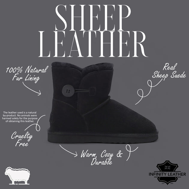 Infinity Sheepskin Ankle Bootie Brown EU 41 3