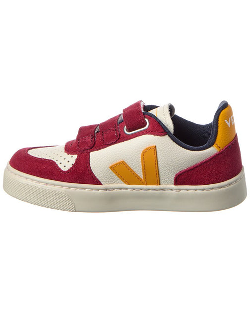 Veja Small V-10 Leather Sneaker Multi EU 28 3