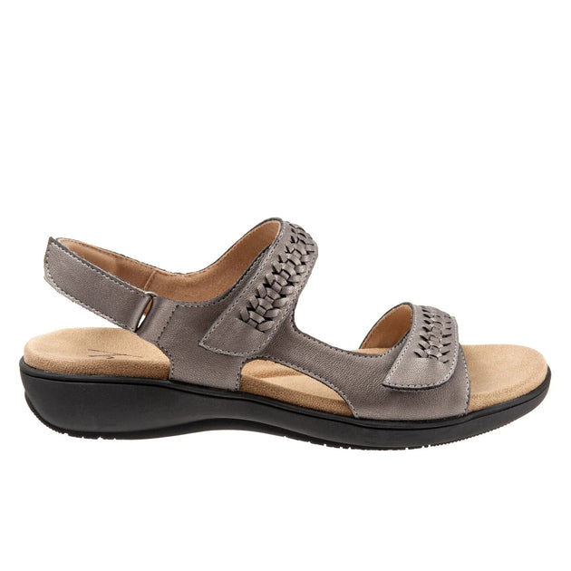 Trotters Romi Woven Sandal Gray 9.5 2