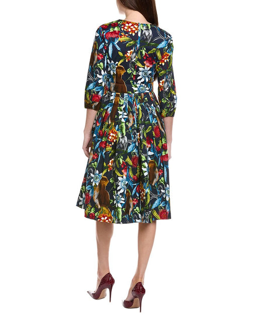 Samantha Sung Florance A-Line Dress Multi US 10 3