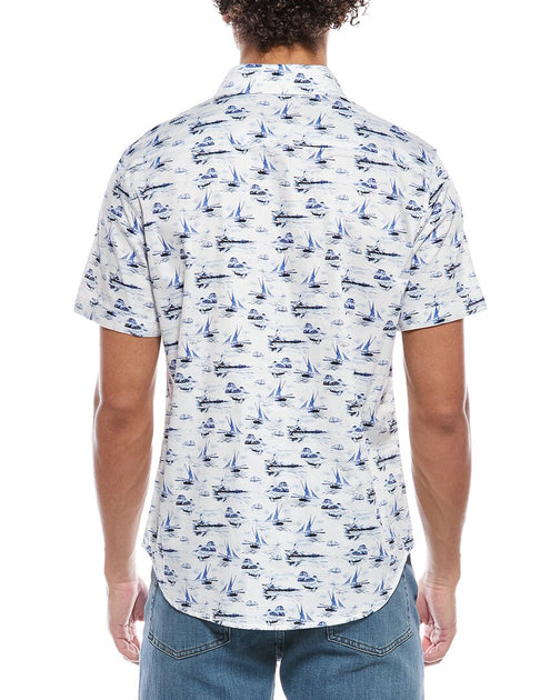 Robert Graham Alboran Gewebtes Hemd Weiß Groß 3