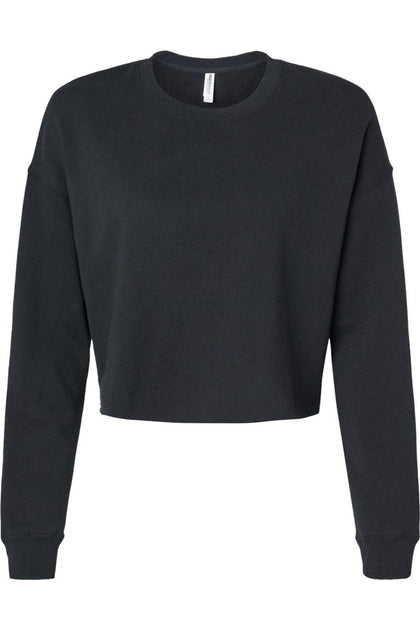 Independent Trading Co. Lightweight Cropped Crew Pullover Black XLarge 2