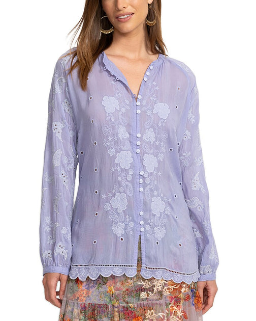 Johnny Was Anzhelina Tunic Purple Petite Large 2