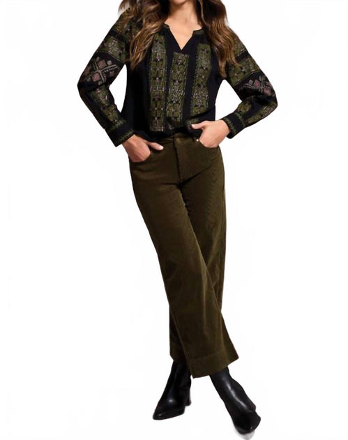 Tribal Blouse Brodée Noire XSmall 2