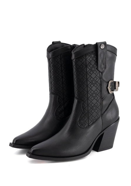 Forastero Western Leather Boots Black US 7 4