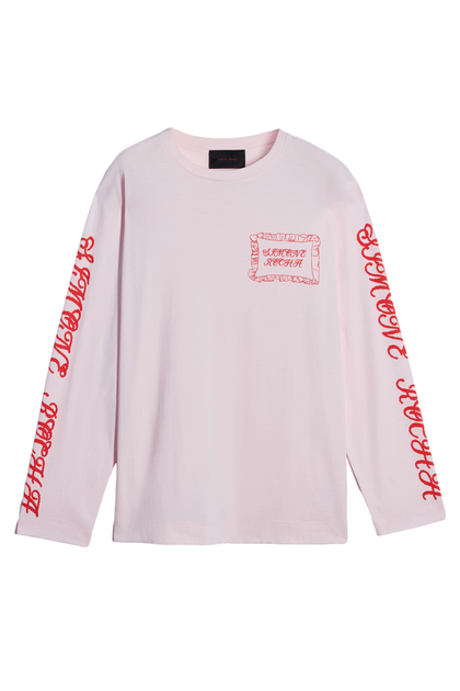 Simone Rocha Pillowcase Logo T-Shirt Pink Small 2
