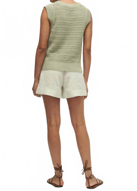 Melissa Nepton Helene Sweater Tank Green Medium 3