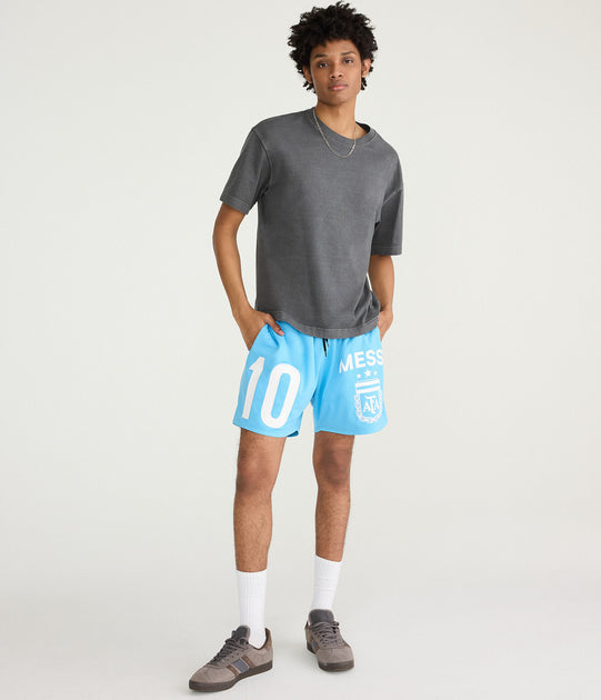Aeropostale Messi 10 Afa Mesh Shorts Blue XLarge 3