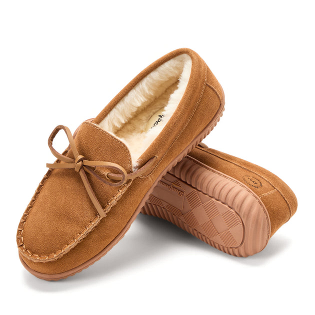 Dearfoams Harriet Moccasin Slipper Black US 7 5