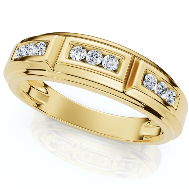 Pompeii3 Nine Stone Diamond Band Gold US 11.5 2
