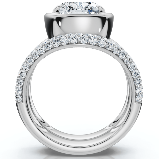 Pompeii3 Andrea Engagement Wedding Ring Set Gold US 6 4