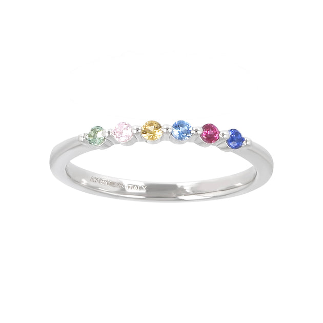 Autentica Rainbow Stackable Ring Multi US 10 2