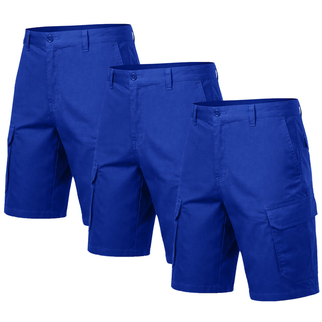 Blu Rock Men's Cotton Flex-Stretch Cargo Shorts Multi 32 4