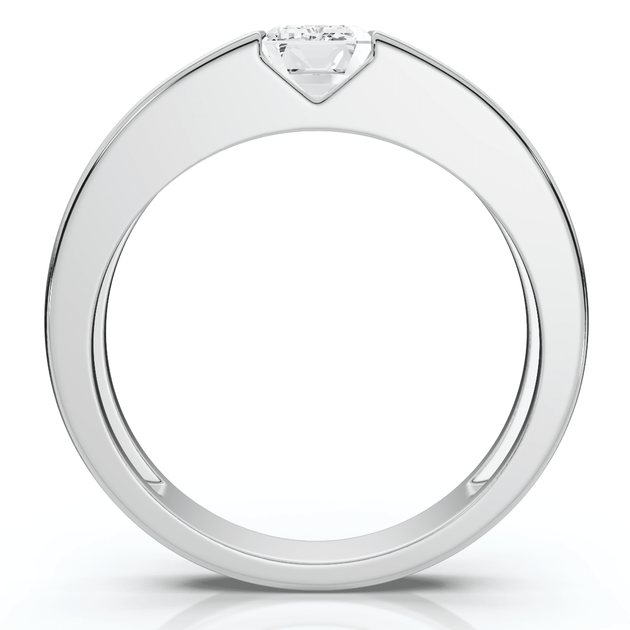Pompeii3 1Ct Emerald Cut Diamond Ring Gold/Platinum US 8 3